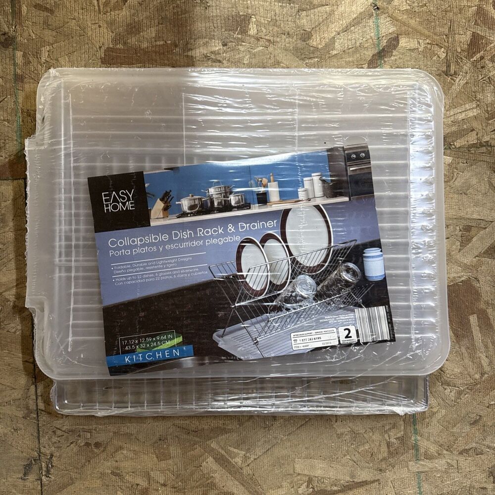 Easy Home Collapsible Dish Rack & Drainer,